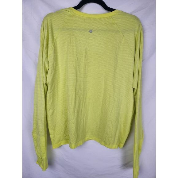 Lululemon Swiftly Tech Long Sleeve Shirt Yellow Size 14 or 16 - Picture 2 of 7